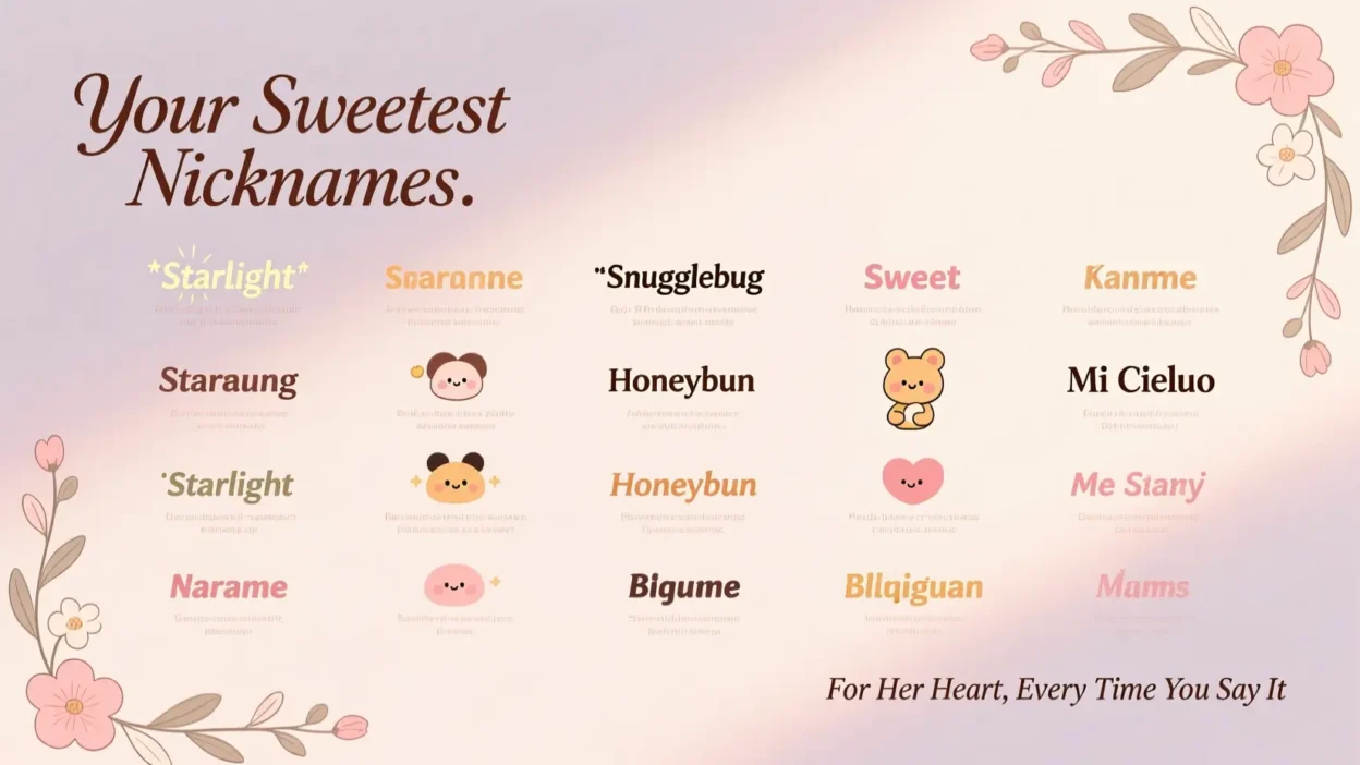 Cute Nicknames for Girlfriend