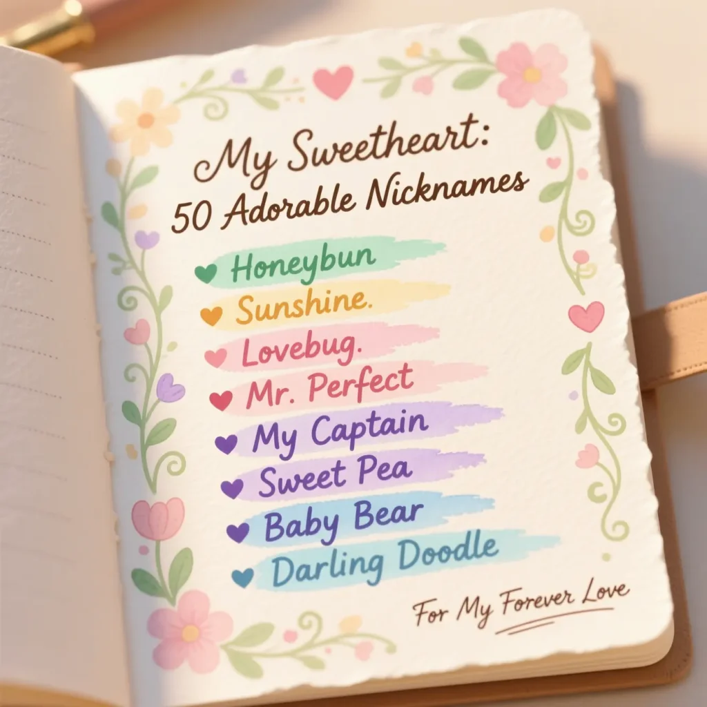 Husband Cute Boyfriend Nicknames List