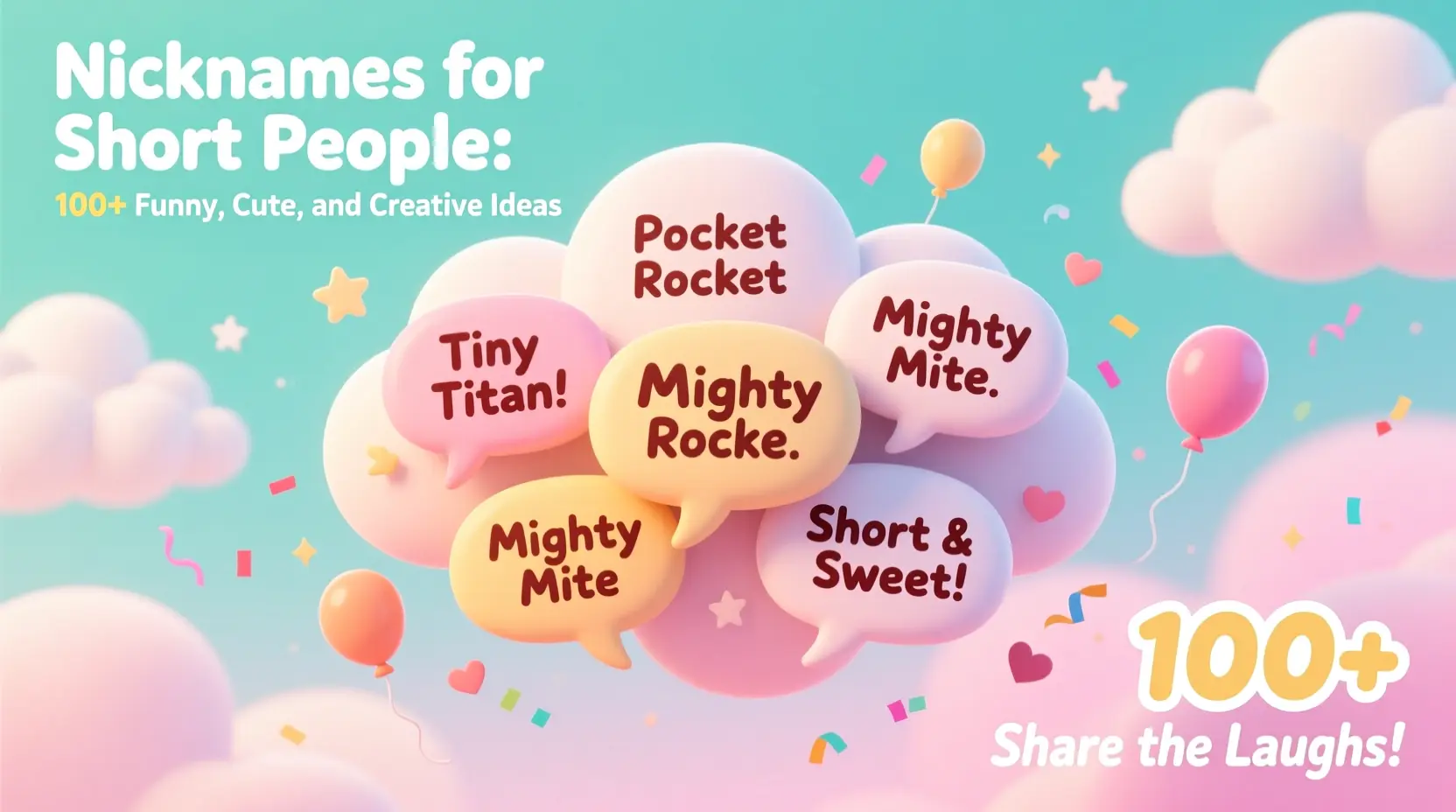 100+ Funny, Cute, and Creative Nicknames Ideas for Short People