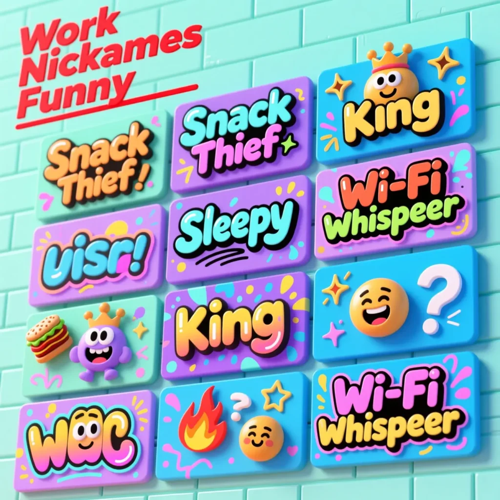 Work Nicknames Funny
