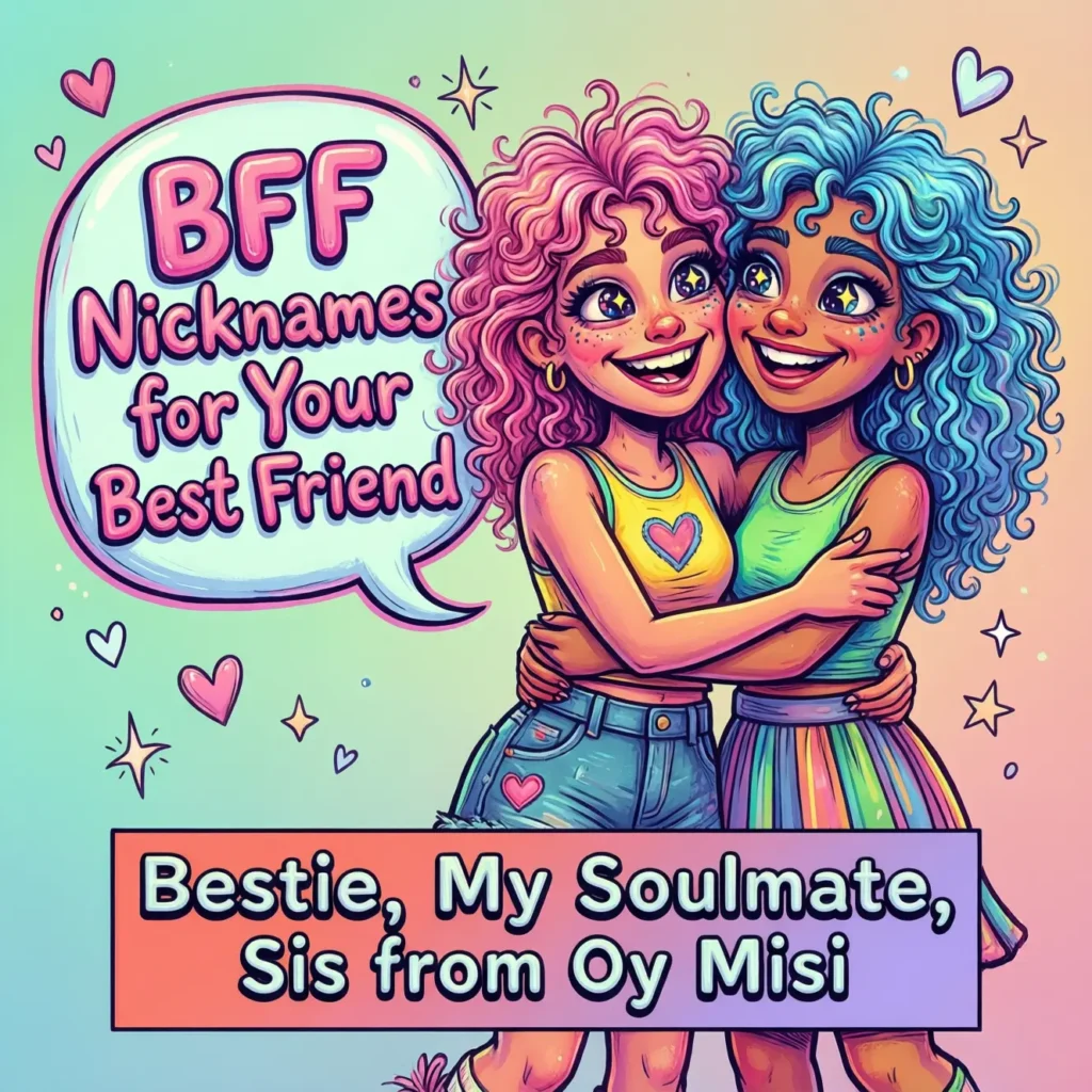 BFF Nicknames for Your Best Friend