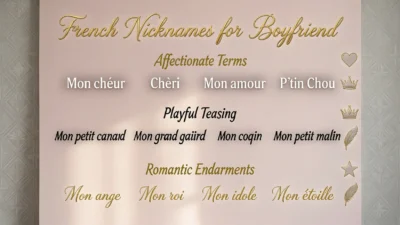 French Nicknames for Boyfriend