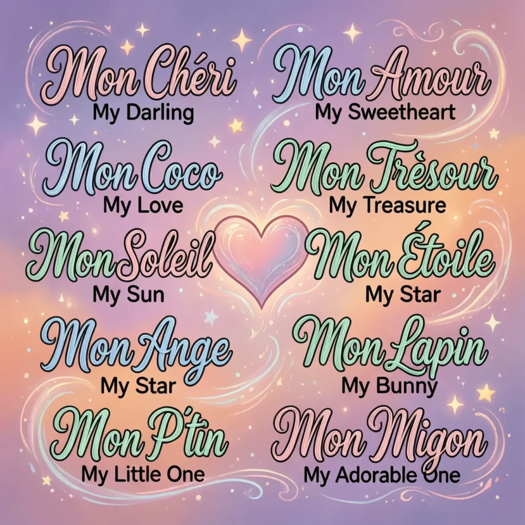 French Nicknames for Boyfriend with Meaning