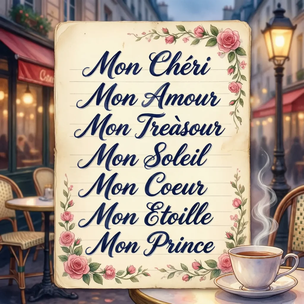 Romantic French Nicknames for Boyfriend