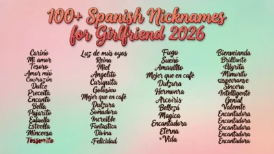 Spanish Nicknames for Girlfriend