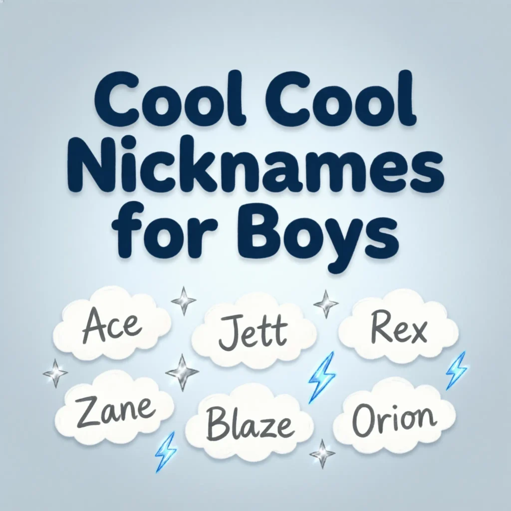 Cool Cool Nicknames for Boys