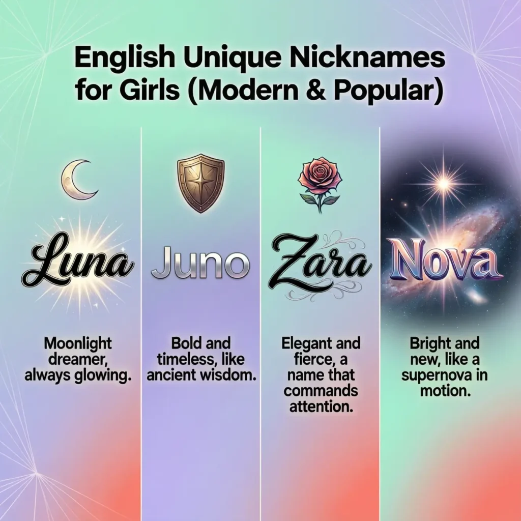 English Unique Nicknames for Girls