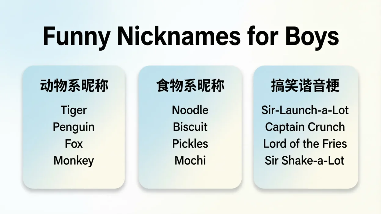 Funny Nicknames for Boys