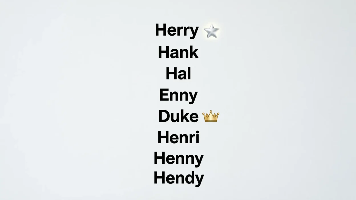 Henry Nicknames