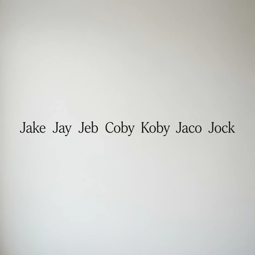 Nicknames for Jacob