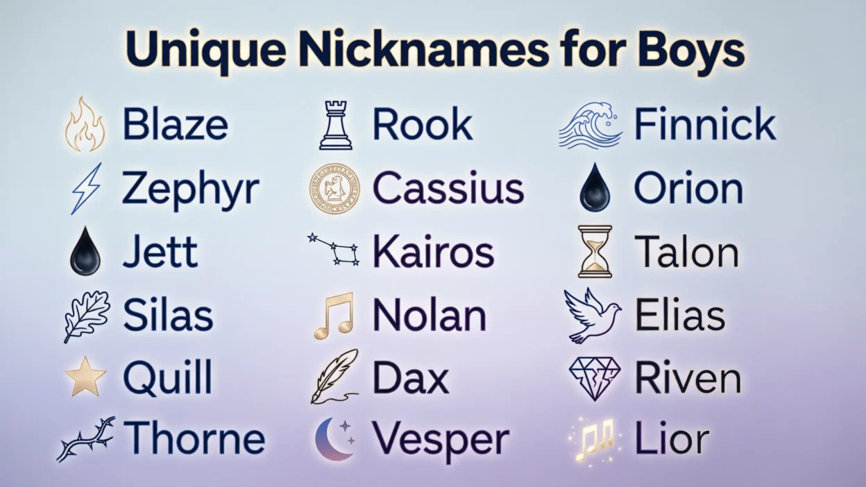 Unique Nicknames for Boys