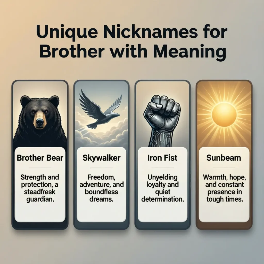 Unique Nicknames for Brother with Meaning