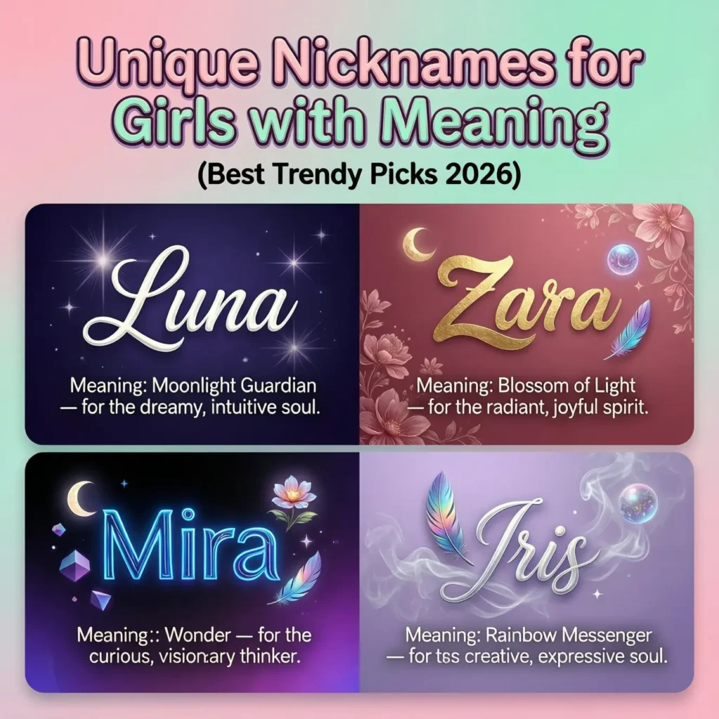 Unique Nicknames for Girls with Meaning 