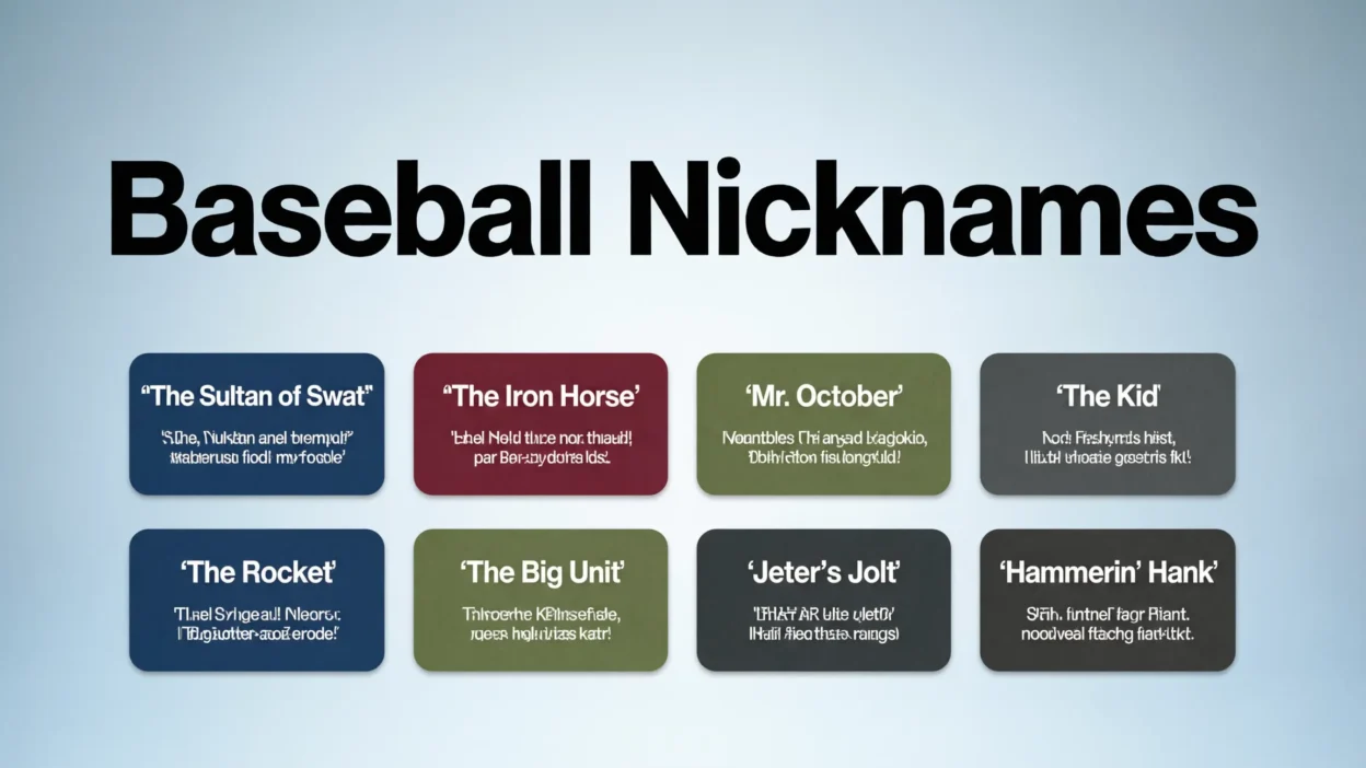 Baseball Nicknames