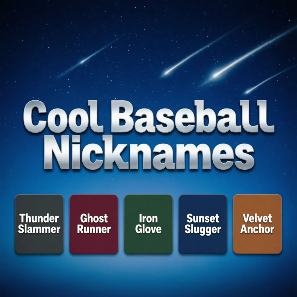 Cool Baseball Nicknames
