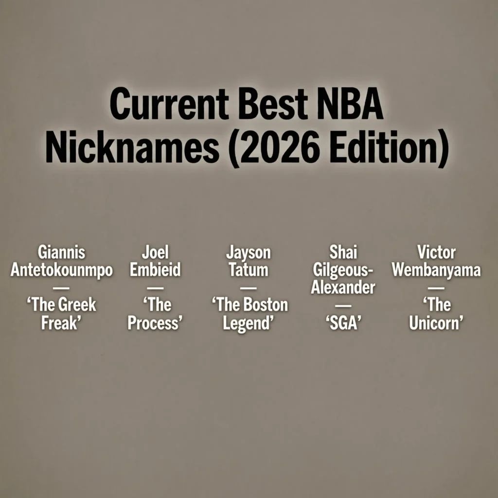 Current Best NBA Nicknames (2026 Edition)