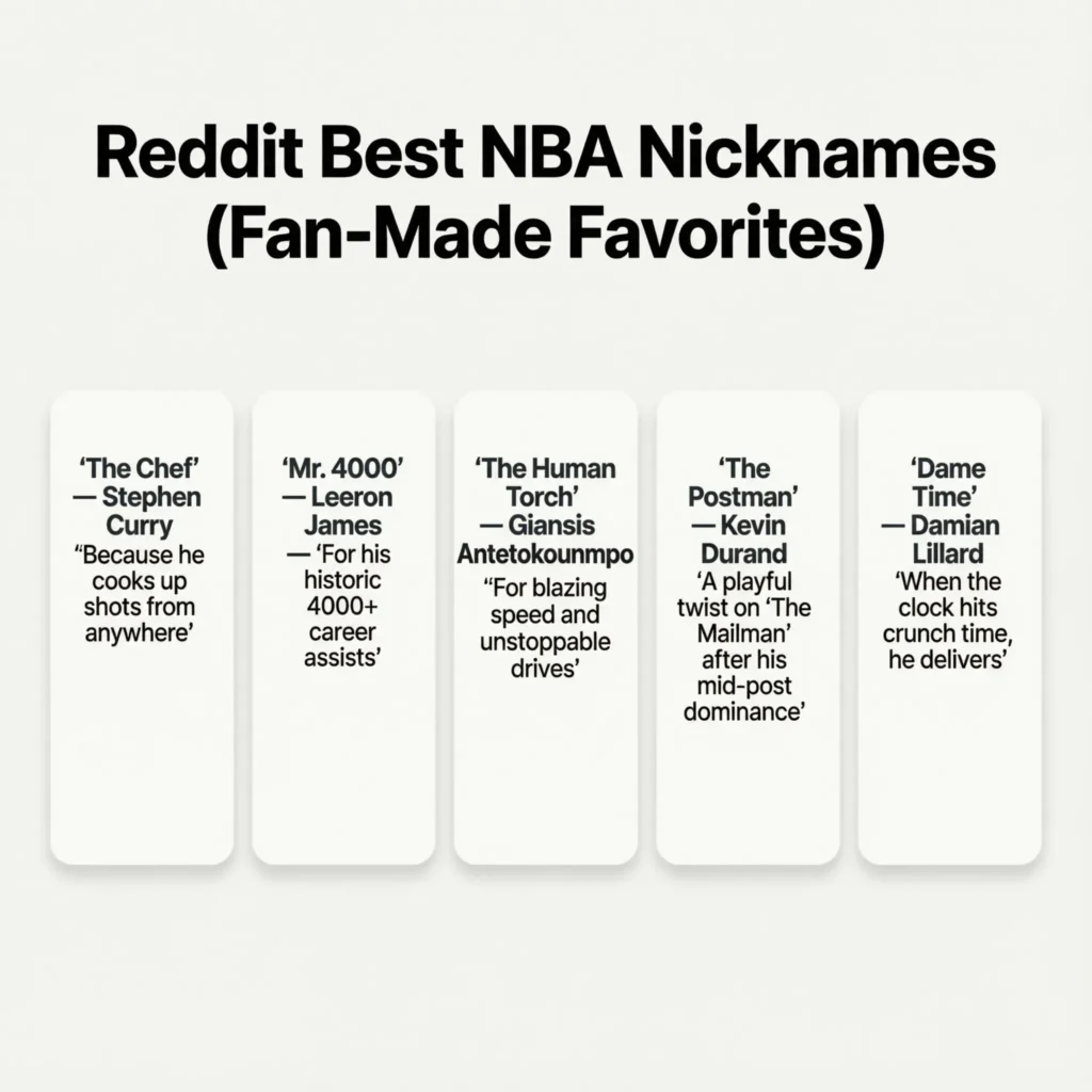 Reddit Best NBA Nicknames