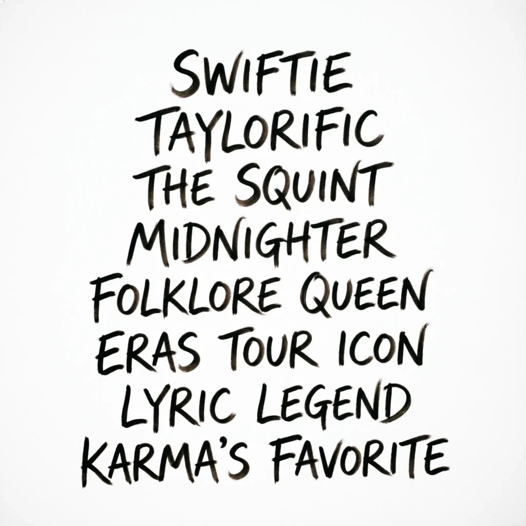 Swifty Nicknames for Taylor Swift