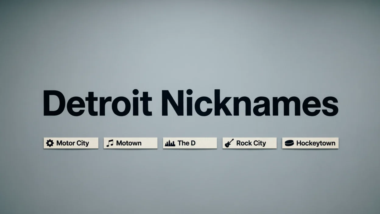 Detroit Nicknames