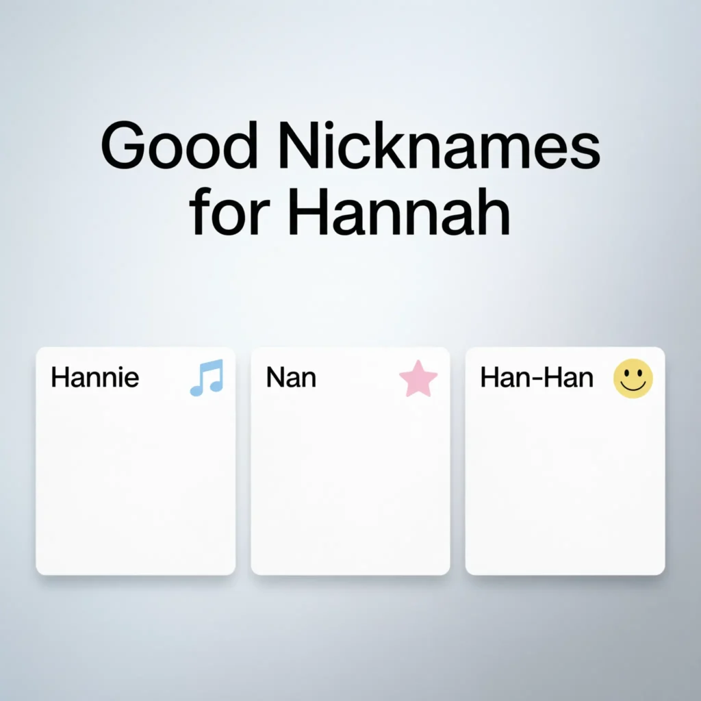Good Nicknames for Hannah