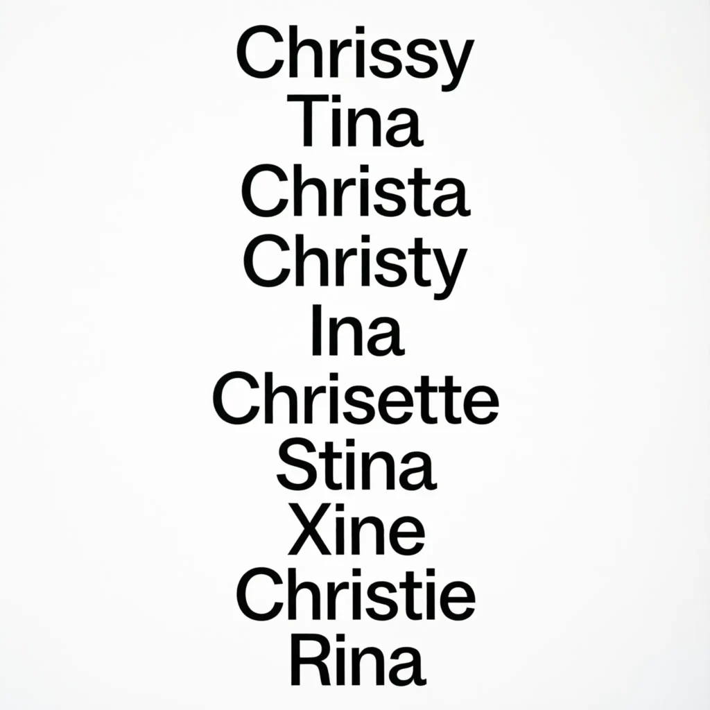 Nicknames for Christine