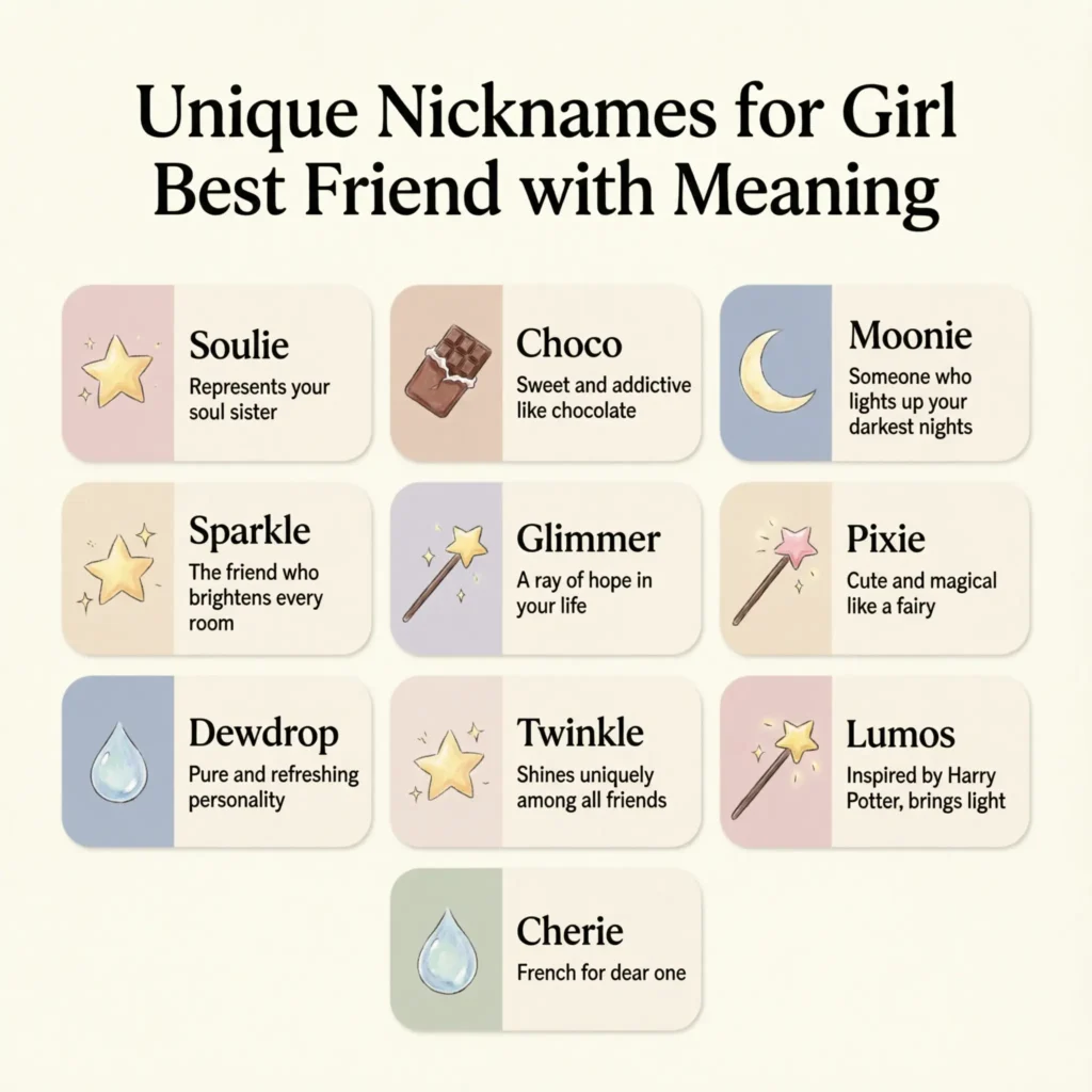 Unique Nicknames for Girl Best Friend with Meaning