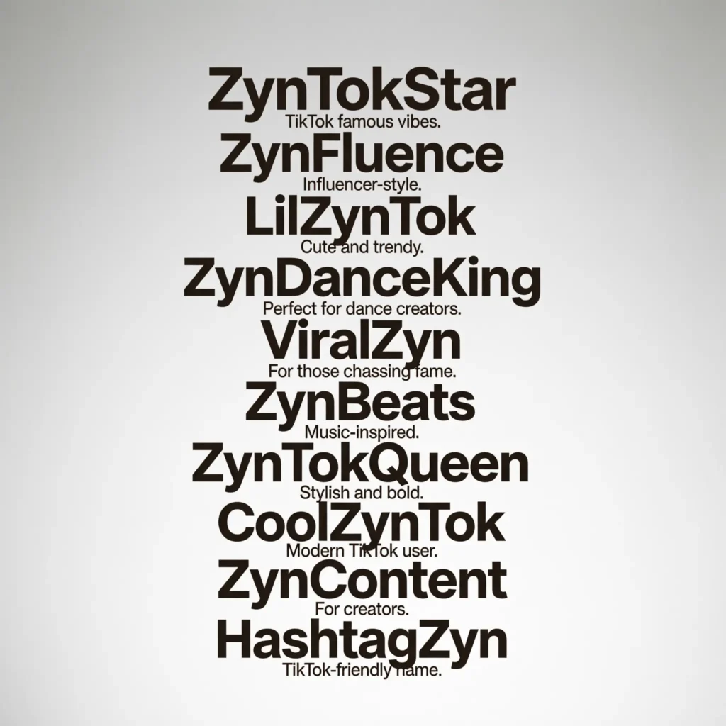 Zyn Nicknames TikTok