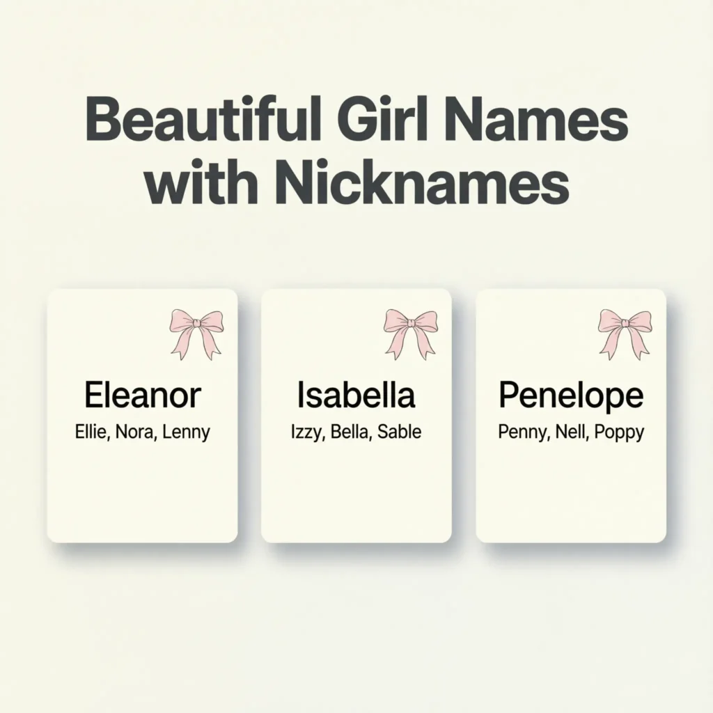 Beautiful Girl Names with Nicknames