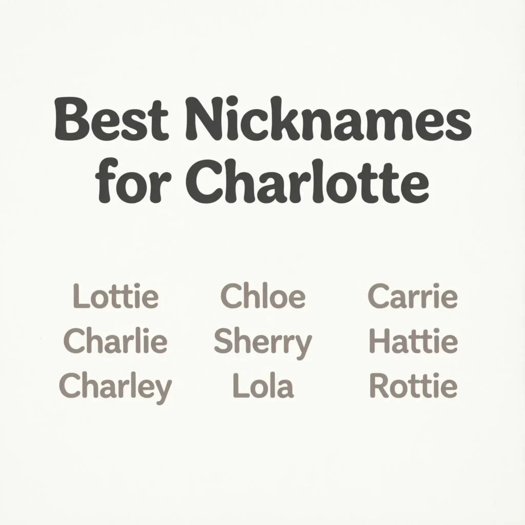 Best Nicknames for Charlotte