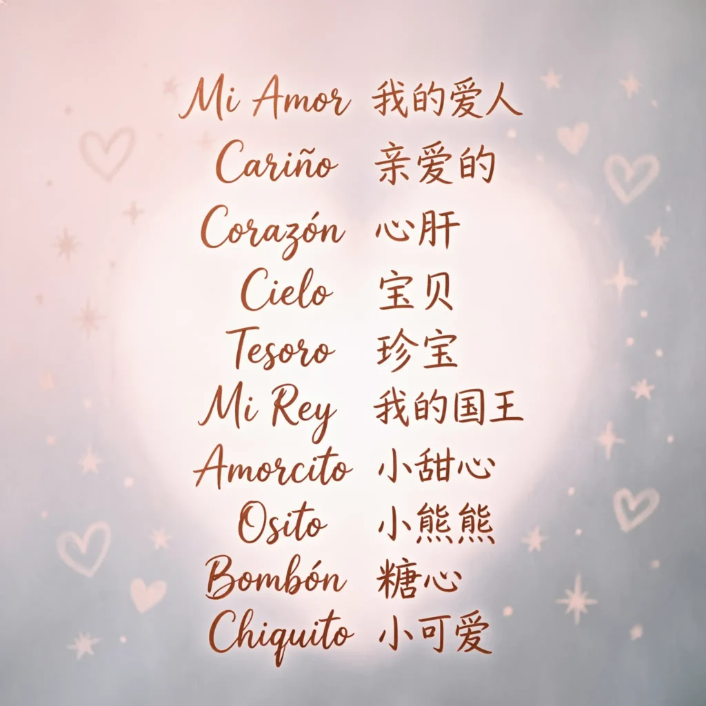 Boyfriend Cute Spanish Nicknames