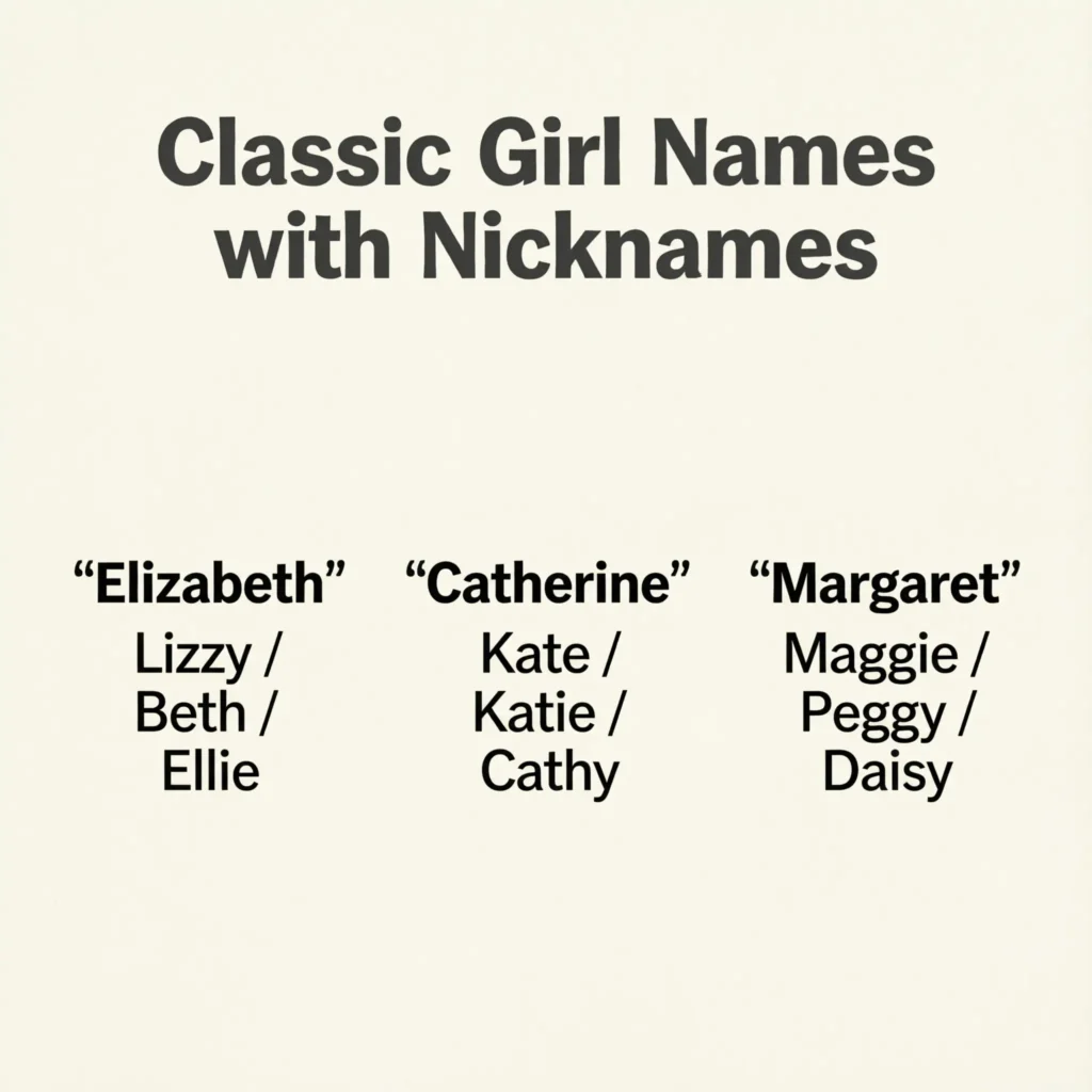 Classic Girl Names with Nicknames