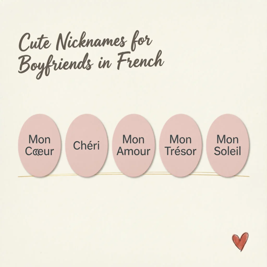 Cute Nicknames for Boyfriends in French 