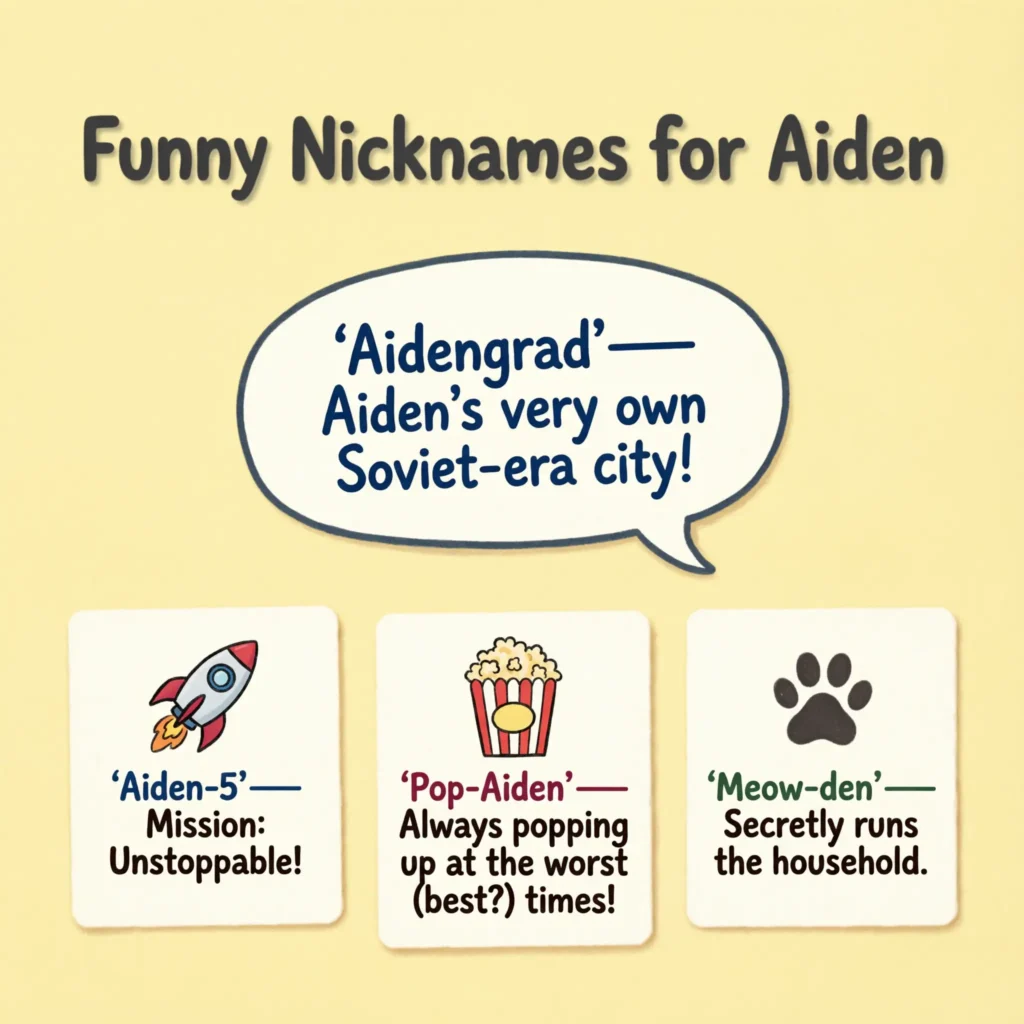 Funny Nicknames for Aiden
