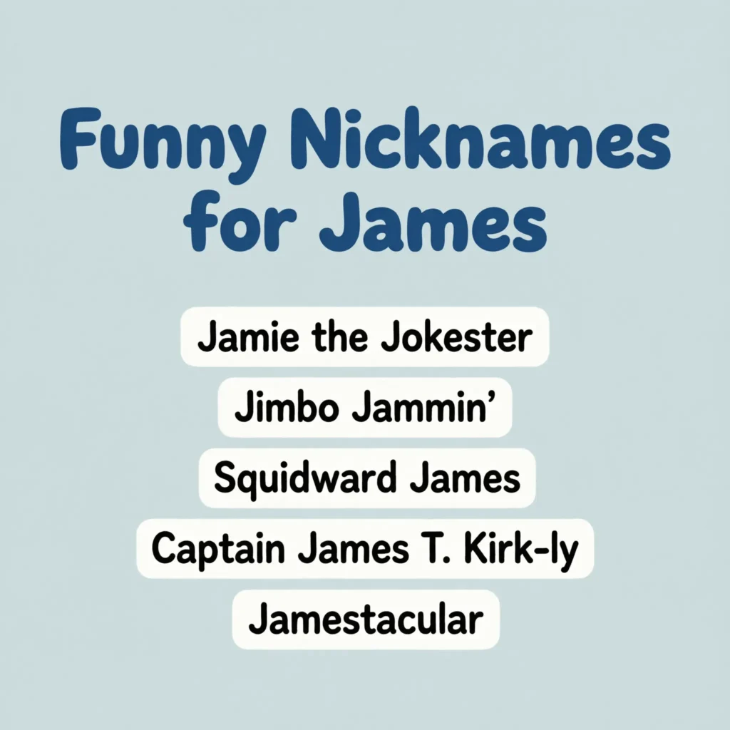 Funny Nicknames for James