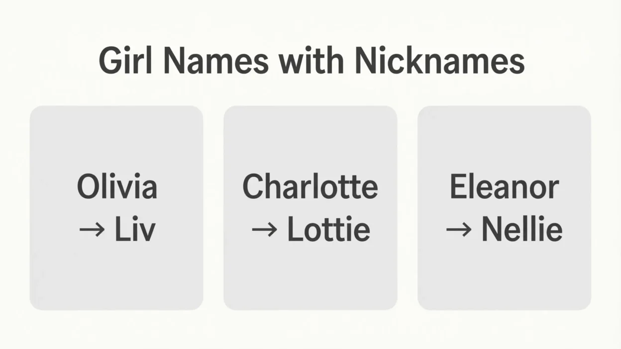 Girl Names with Nicknames