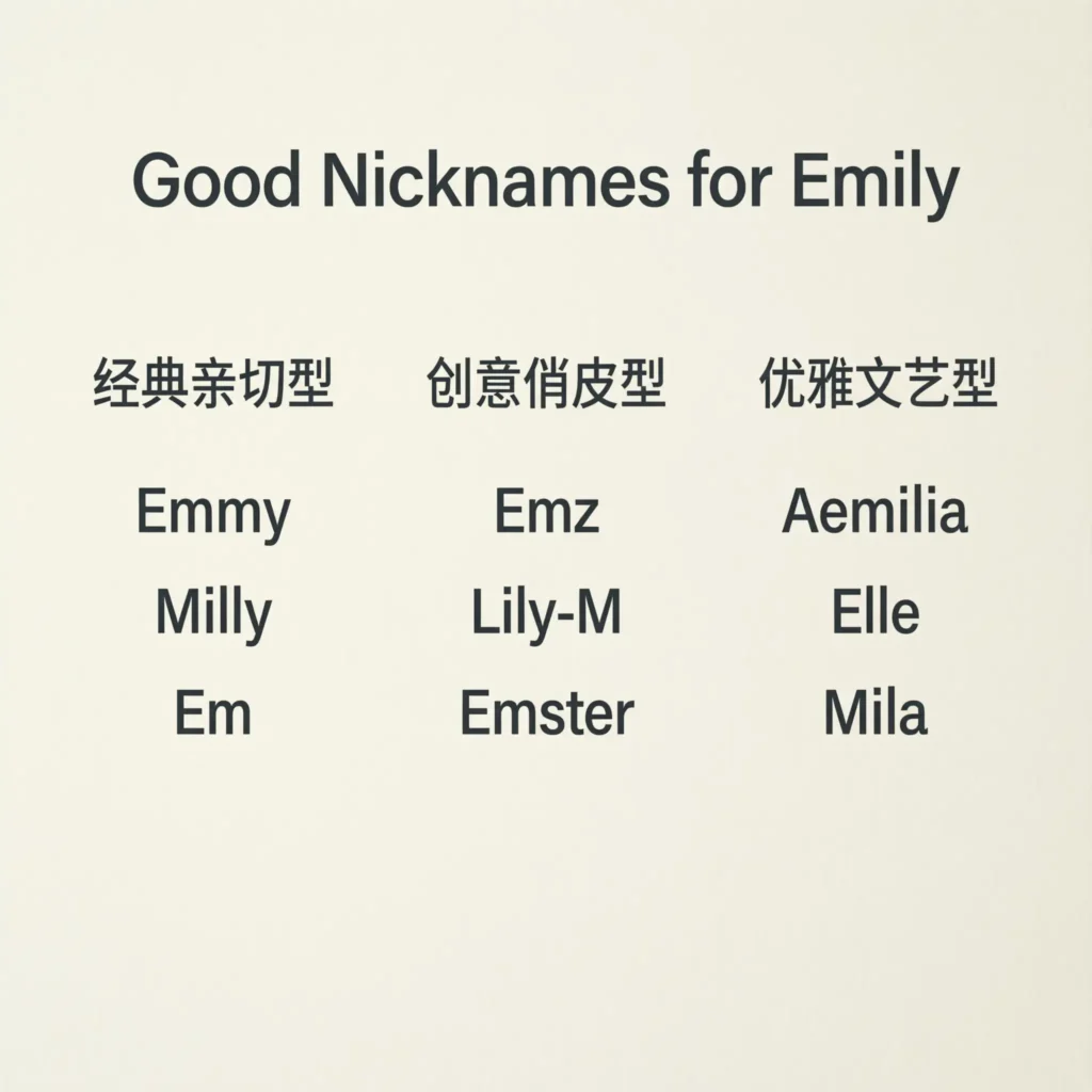 Good Nicknames for Emily