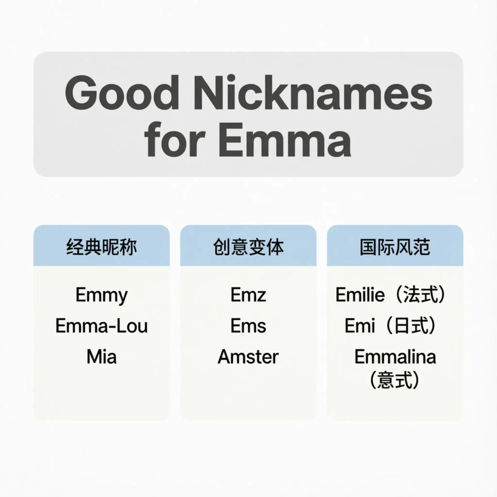 Good Nicknames for Emma