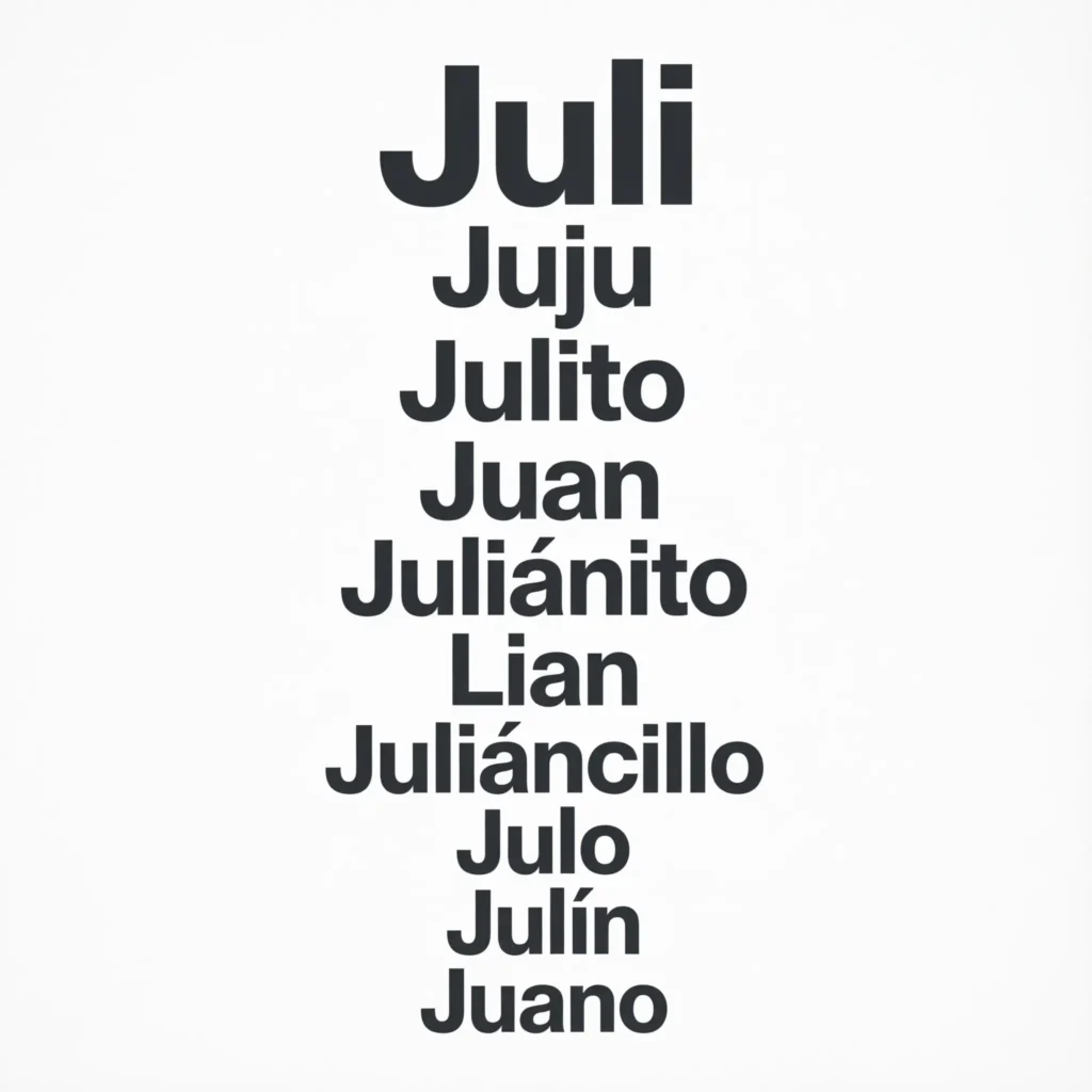 Nickname for Julian in Spanish