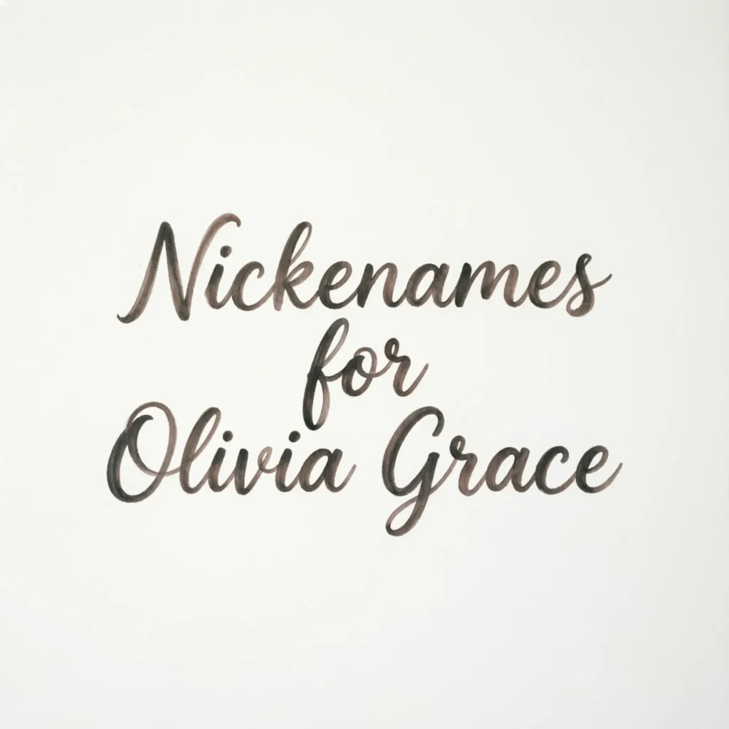 Nicknames for Olivia Grace