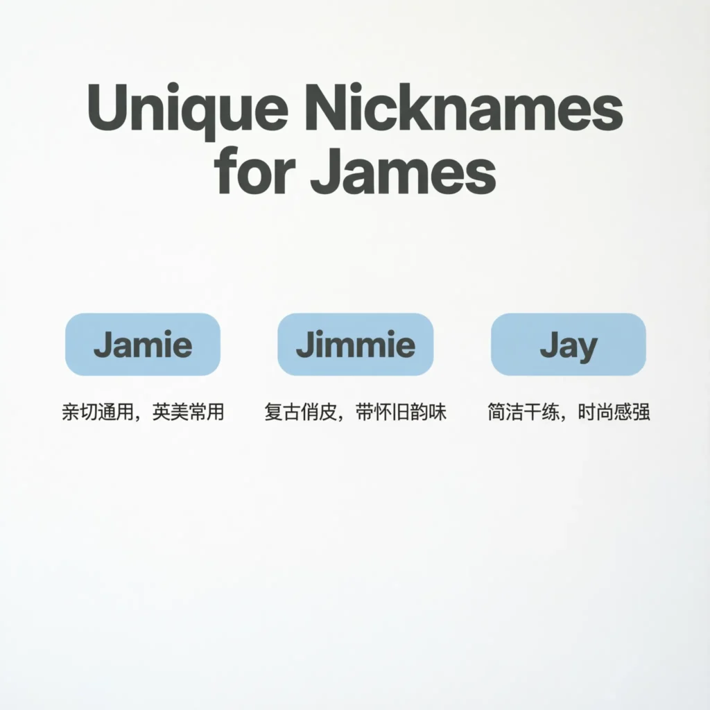 Unique Nicknames for James