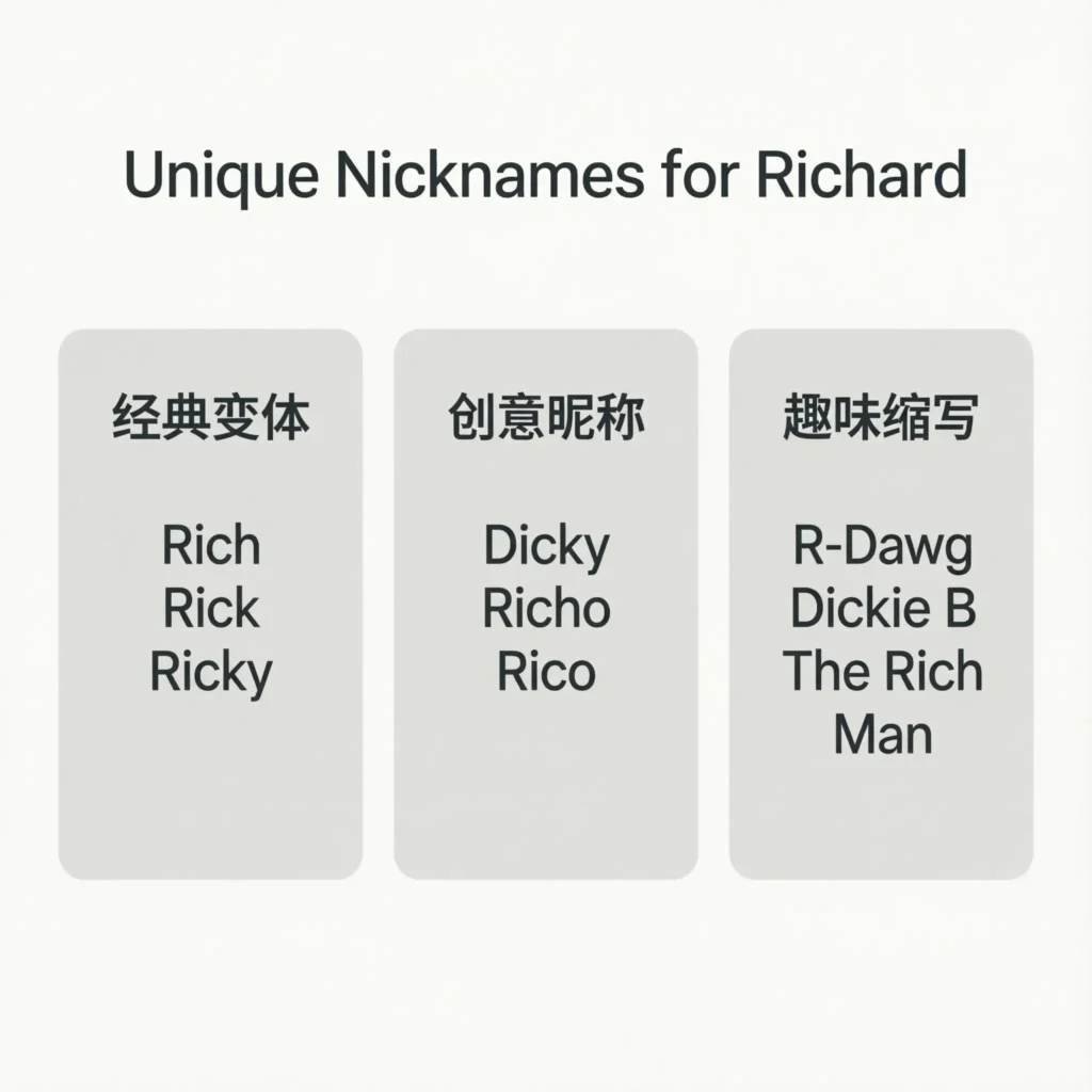 Unique Nicknames for Richard