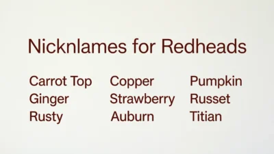 Nicknames for Redheads