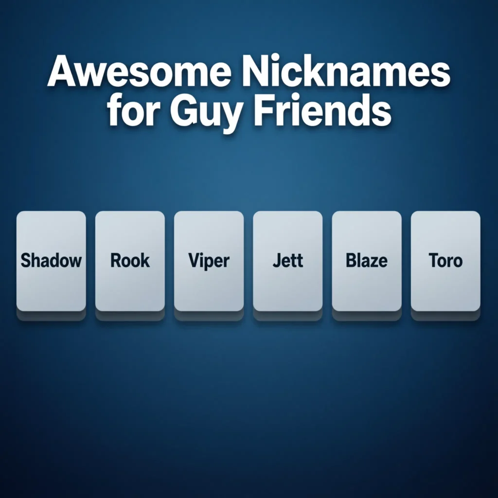 Awesome Nicknames for Guy Friends