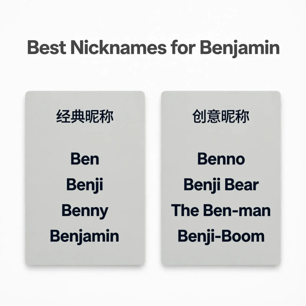 Best Nicknames for Benjamin