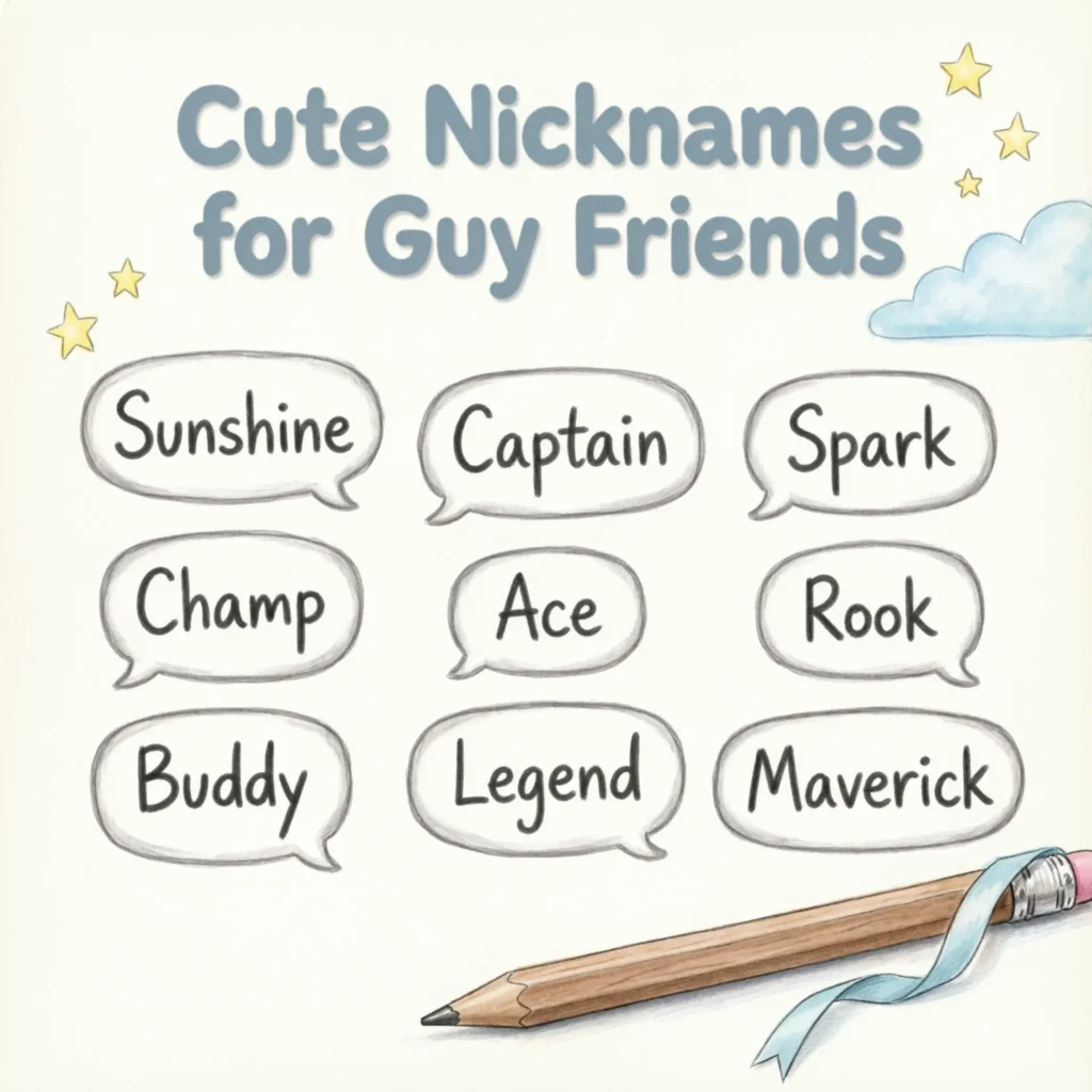 Cute Nicknames for Guy Friends