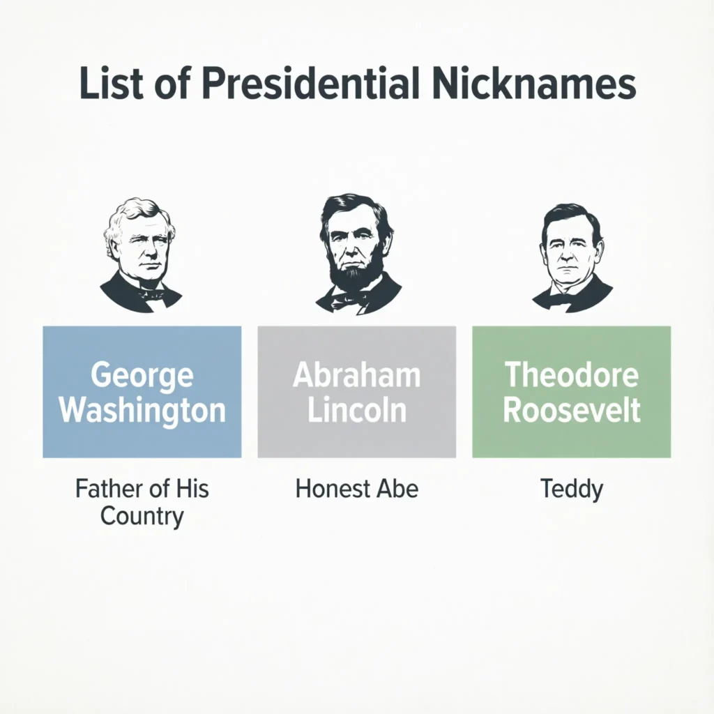 List of Presidential Nicknames