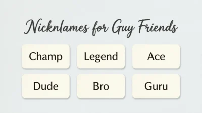 Nicknames for Guy Friends