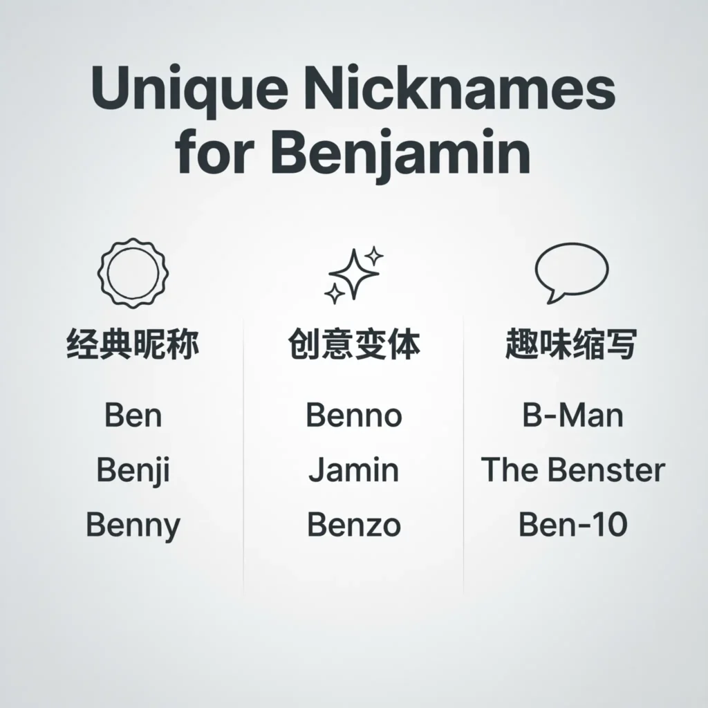 Unique Nicknames for Benjamin