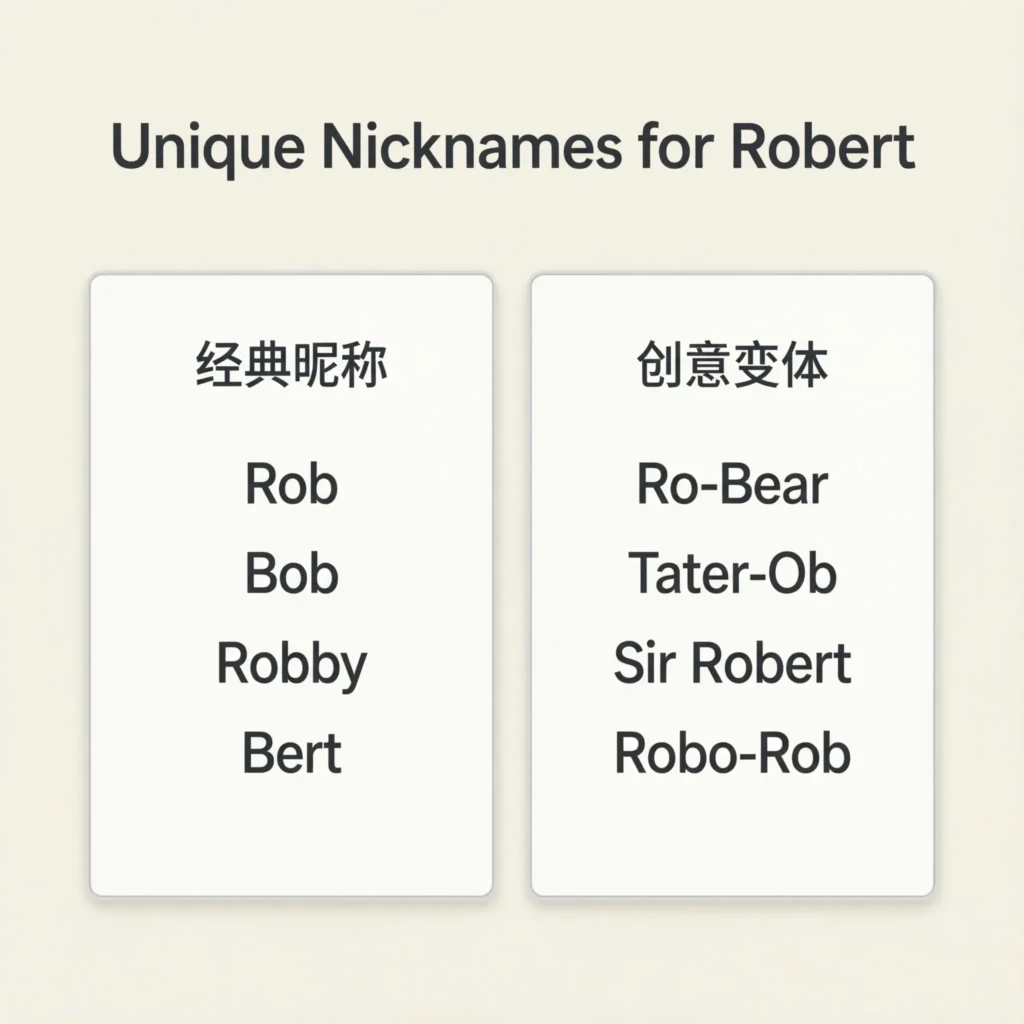 Unique Nicknames for Robert