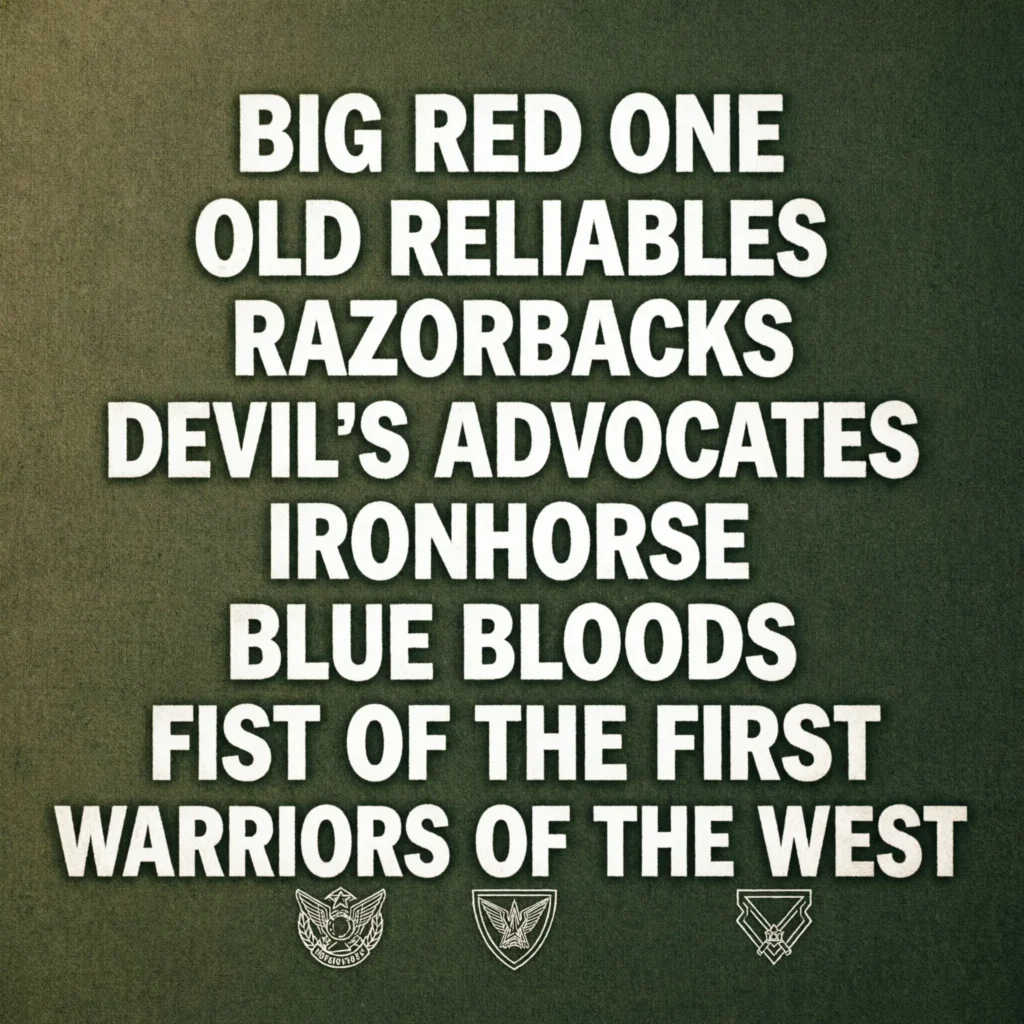 US Army Nicknames